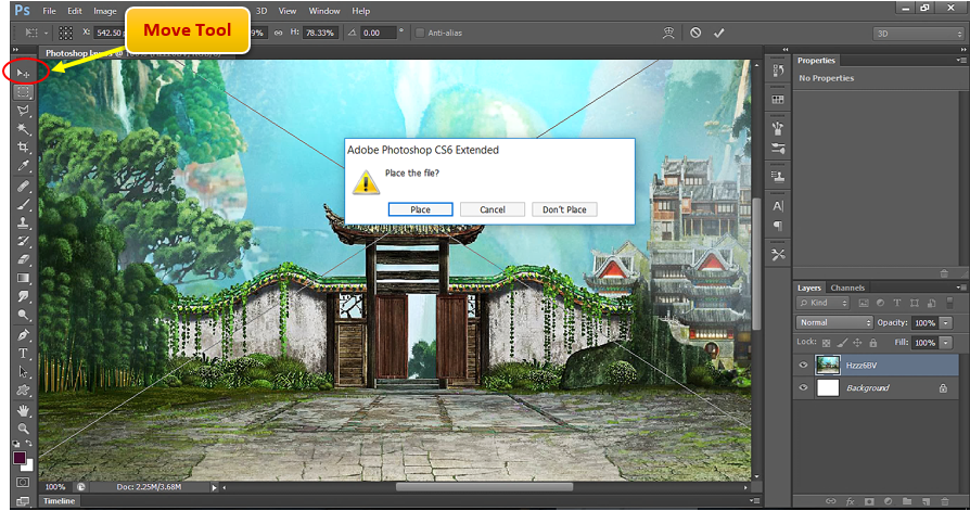Place image with move tool.PNG