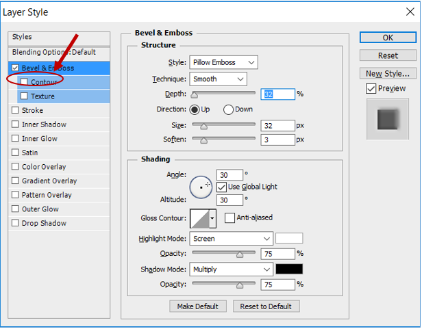 Contour settings in Bevel & Emoss.PNG