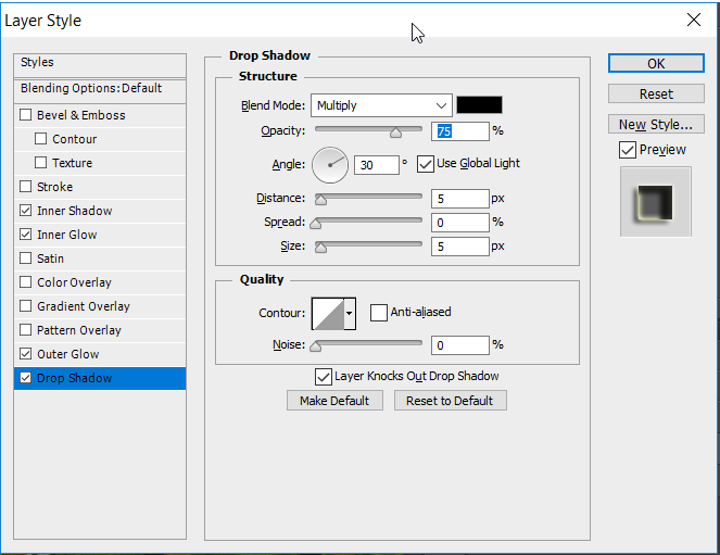 Apply Layer styles 4