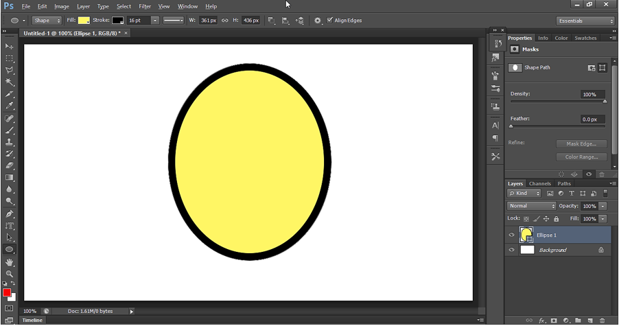 Create an Elliptical shape